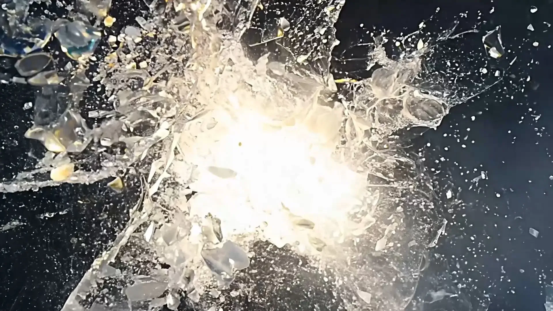 Crystal Shard Explosion Overlay for Logo Animation